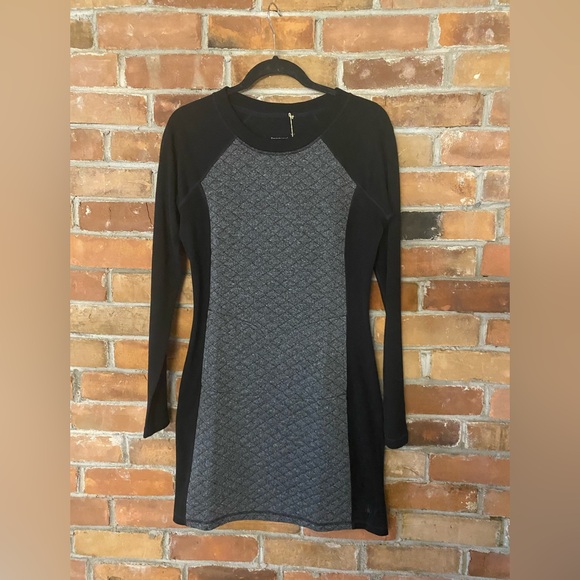 SMARTWOOL NWTs diamond peak quilted dress merino wool long sleeve XS - Picture 3 of 12